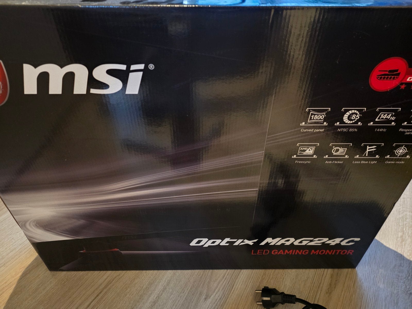 MSI Optix MAG24C Curved Gaming Monitor 144Hz Full HD, Gaming, MSI, 101 t/m 150 Hz, VA