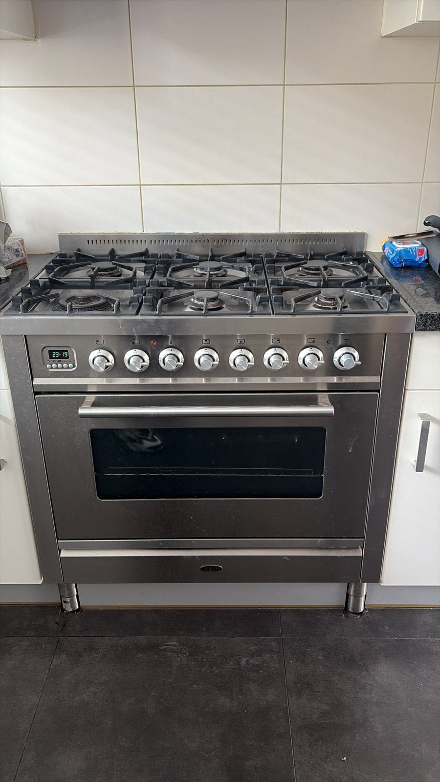 Boretti gasfornuis met oven, Ophalen, Gebruikt, Gas, 90 tot 95 cm