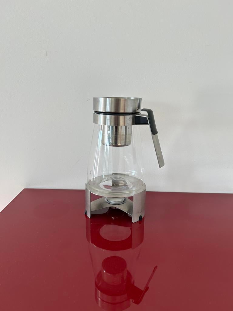 Blomus design theepot met rechaud theelicht, Ophalen of Verzenden, Zo goed als nieuw