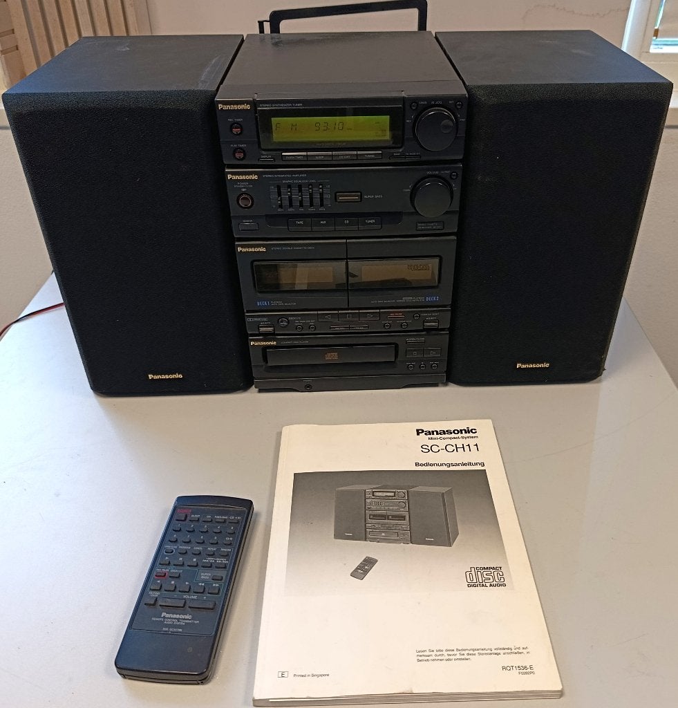 Panasonic Mini Compact System SC-CH11, Ophalen of Verzenden, Gebruikt, Cassettedeck, Overige merken