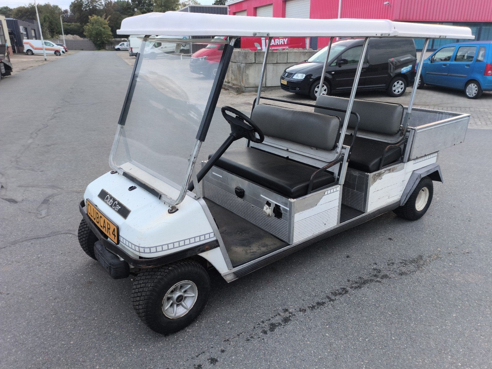 golfkar clubcar carryal 4 persoons en laadbak, Ophalen of Verzenden, Zo goed als nieuw, Golfkar