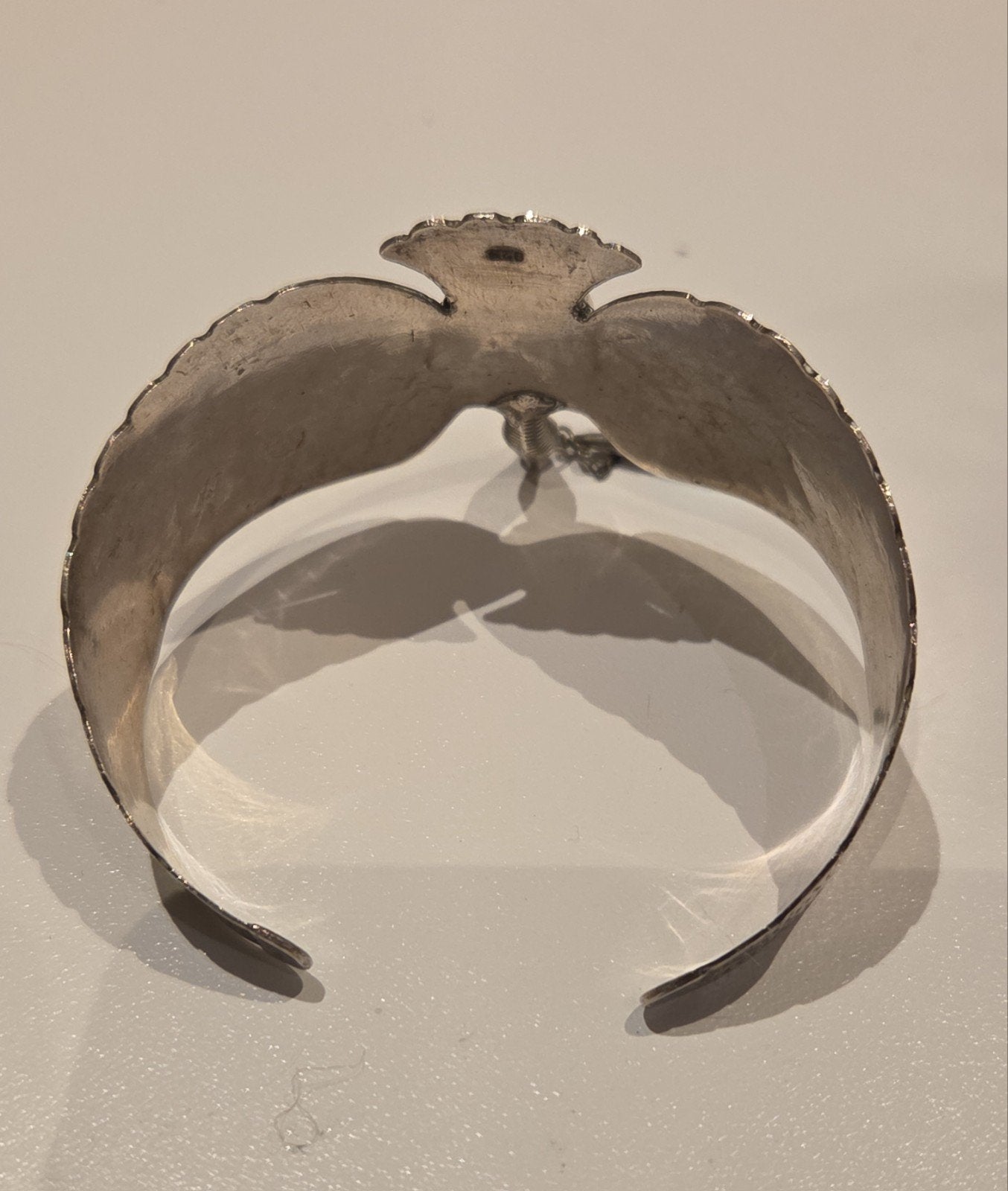 zilveren manchetarmband Turquoise vogel, Ophalen of Verzenden, Zilver, Armband