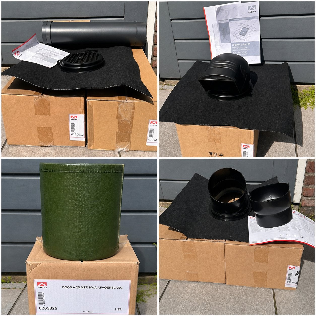 Ubbink 0130012,0174050,0201826,0770207,0770526, Ophalen, Kunststof, Zwart, Overige typen