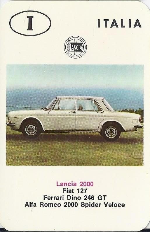 Kr11 autokaartje lancia 2000, Verzenden, Zo goed als nieuw, Auto's