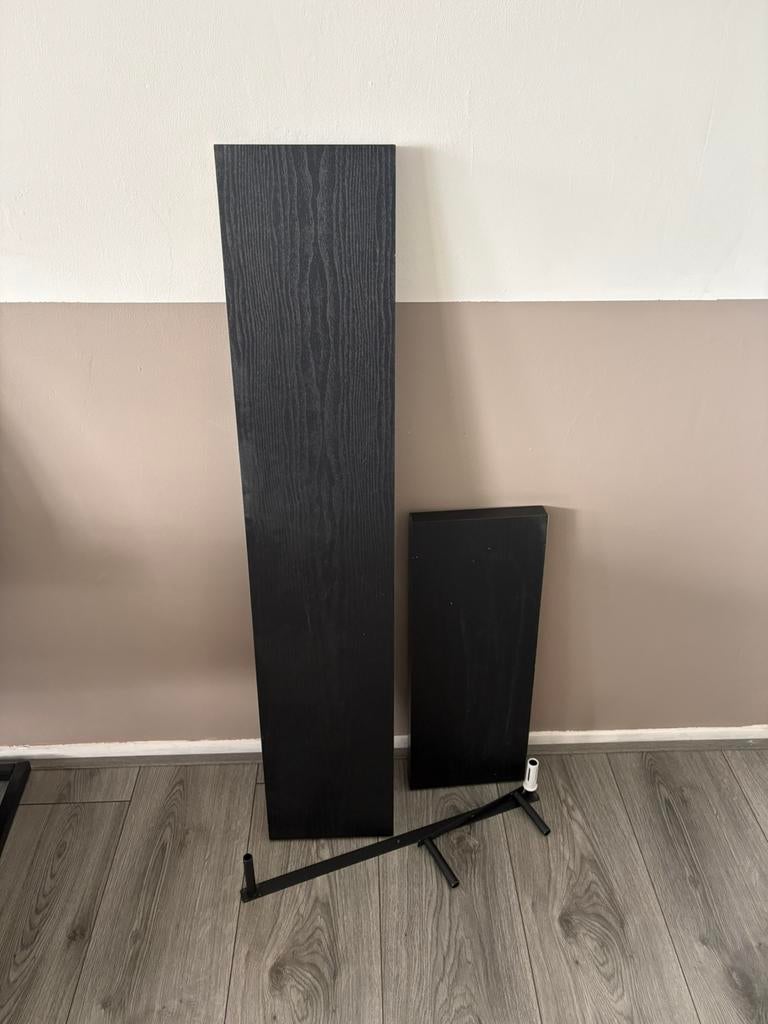 Set van twee Duraline wandplank XL4 zwart eik, Huis en Inrichting, Woonaccessoires | Wandplanken en Boekenplanken, Ophalen, Zo goed als nieuw