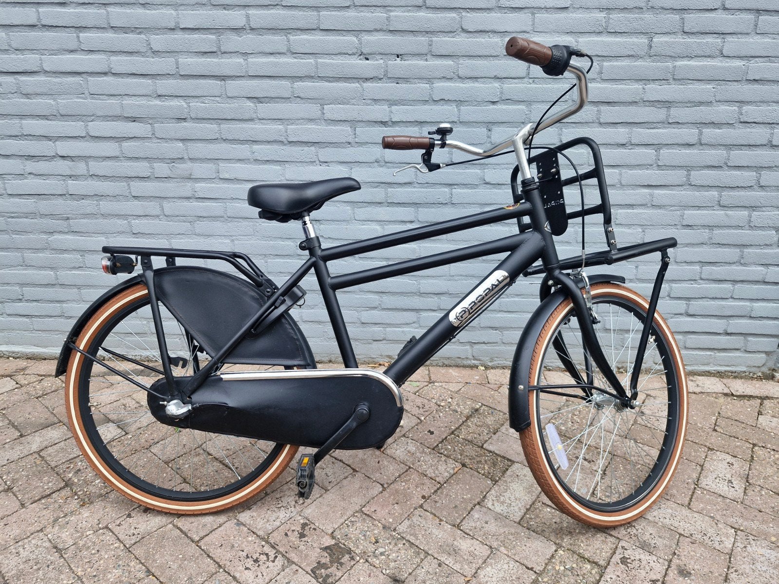 Popal 24 inch jongensfiets zwart, izgst., Fietsen en Brommers, Fietsen | Jongens, Ophalen, 24 inch, Velgrem, .