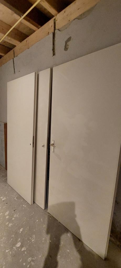 Opdekdeuren, Doe-het-zelf en Verbouw, Deuren en Horren, Ophalen, Gebruikt, Binnendeur, 200 tot 215 cm