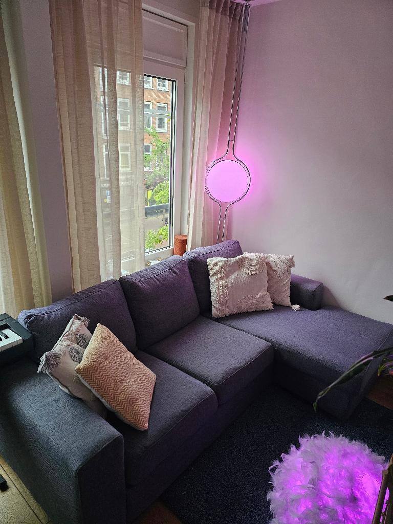 Comfy Couch Blue 3 Seater and foot extension, Huis en Inrichting, Ophalen, Gebruikt, 100 tot 125 cm, Driepersoons