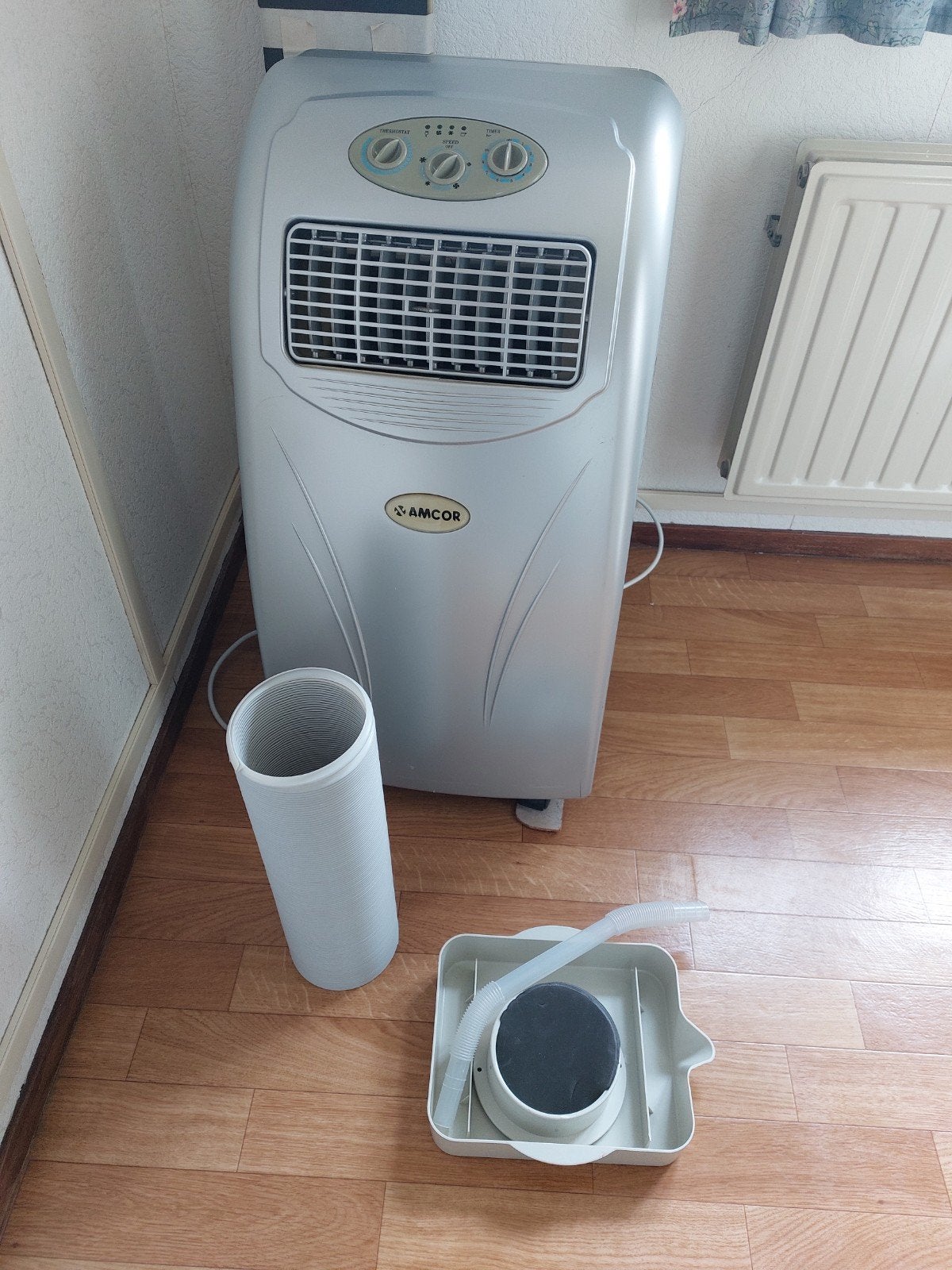 Amcor mobiele airco, op wieltjes, Witgoed en Apparatuur, Ophalen, Mobiele airco, Minder dan 60 m³, 3 snelheden of meer