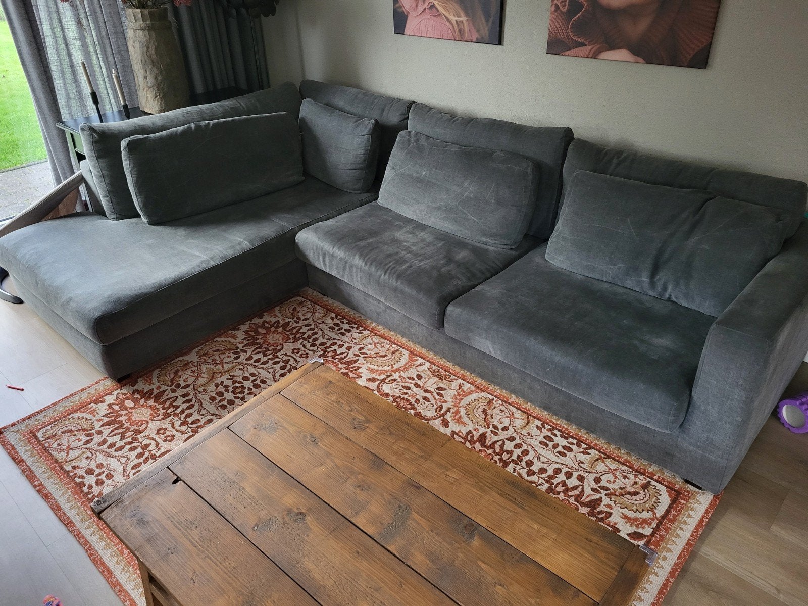 Landelijk Hoekbank - Comfortabel en Stijlvol, Huis en Inrichting, Ophalen, Gebruikt, Hoekbank, Landelijk