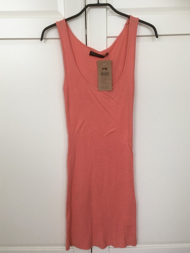 Supertrash nieuwe koraal roze mouwloze mini jurk, maat XS, Supertrash, Nieuw, Ophalen of Verzenden, Roze