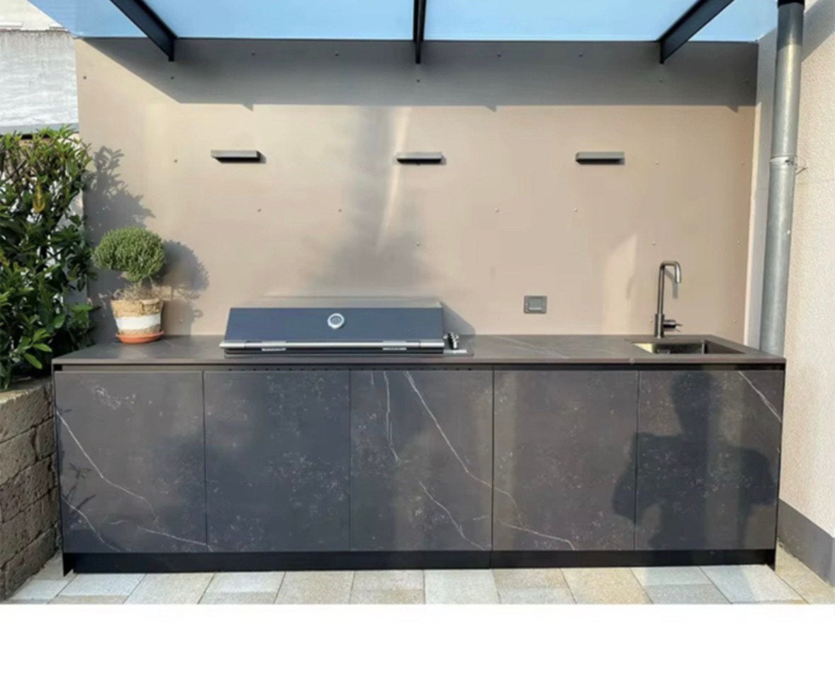 Buitenkeuken, 300 cm lang., Tuin en Terras, Ophalen, Nieuw, Gas