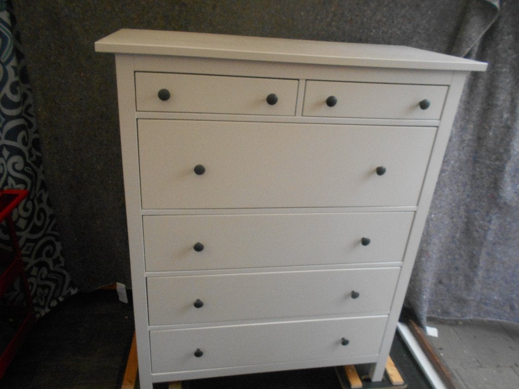 IKE Hemnes 6 ladekast wit is super nette staat, Ophalen, 100 tot 150 cm, 5 laden of meer, 100 tot 150 cm