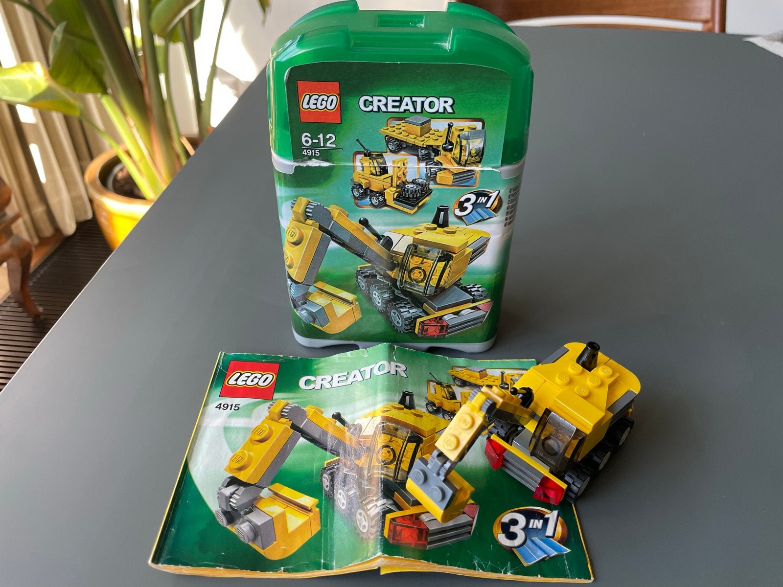 LEGO Creator 4915 Mini Graafmachine 3-in-1, Lego, Ophalen of Verzenden, Zo goed als nieuw, Inclusief instructies