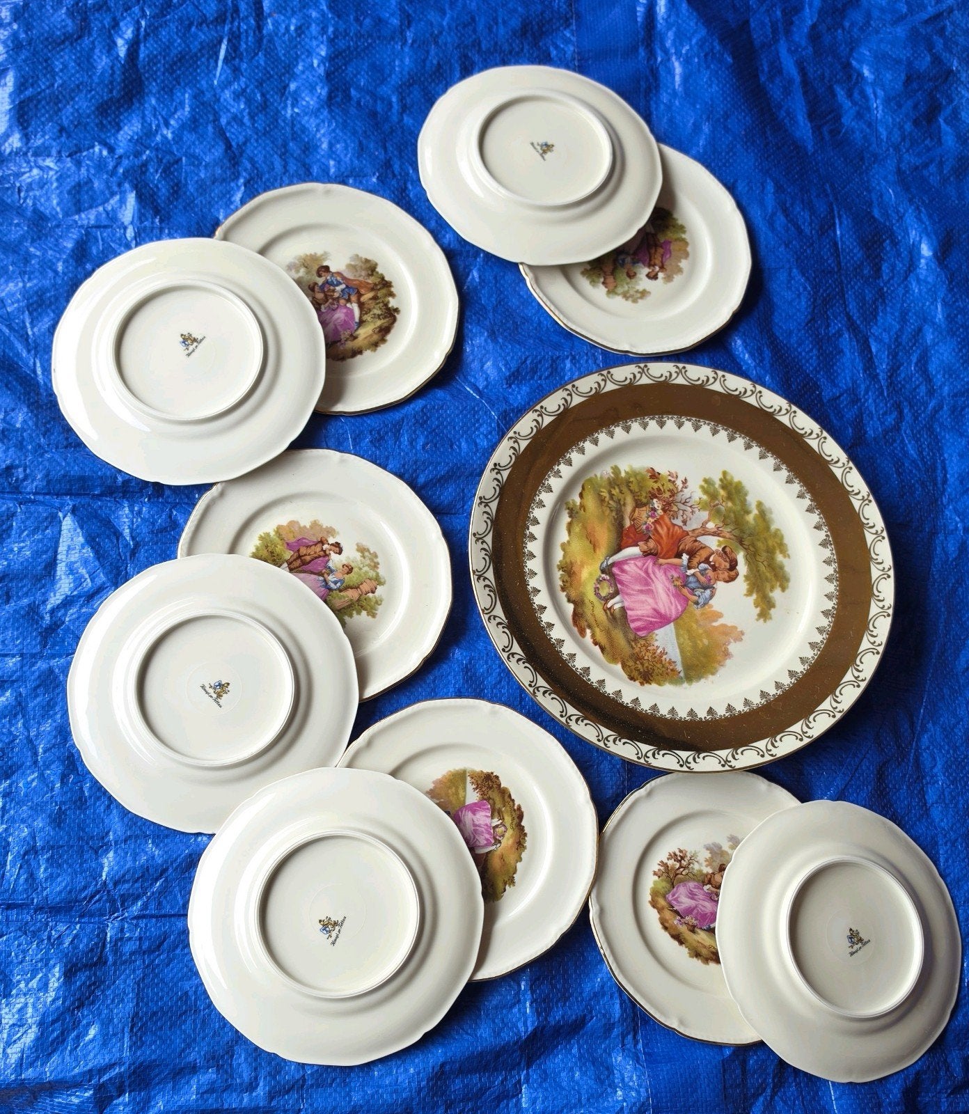 gebakken set limoges stijl, Ophalen of Verzenden