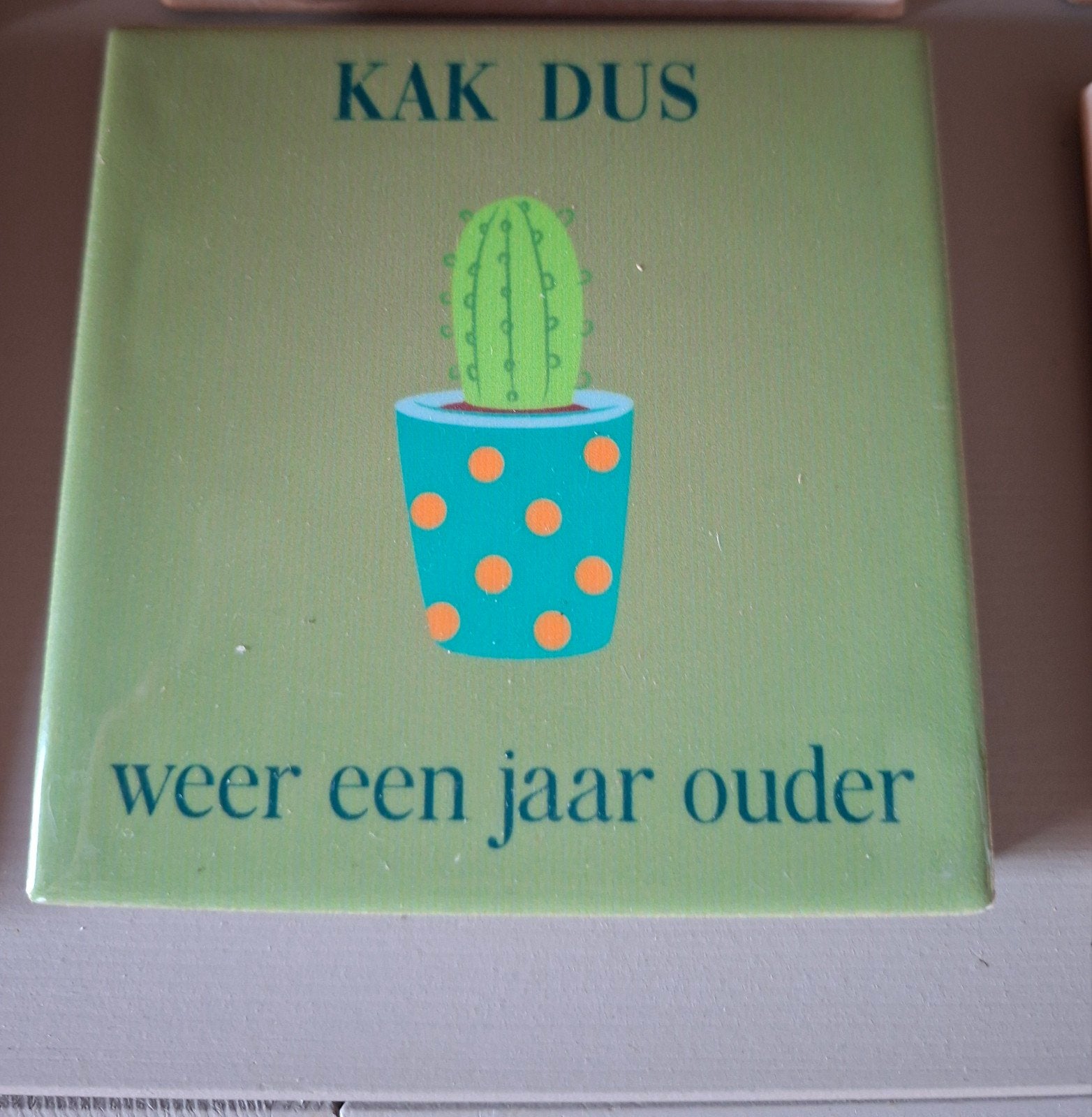Leuk tegeltje met tekst, Ophalen of Verzenden, Nieuw