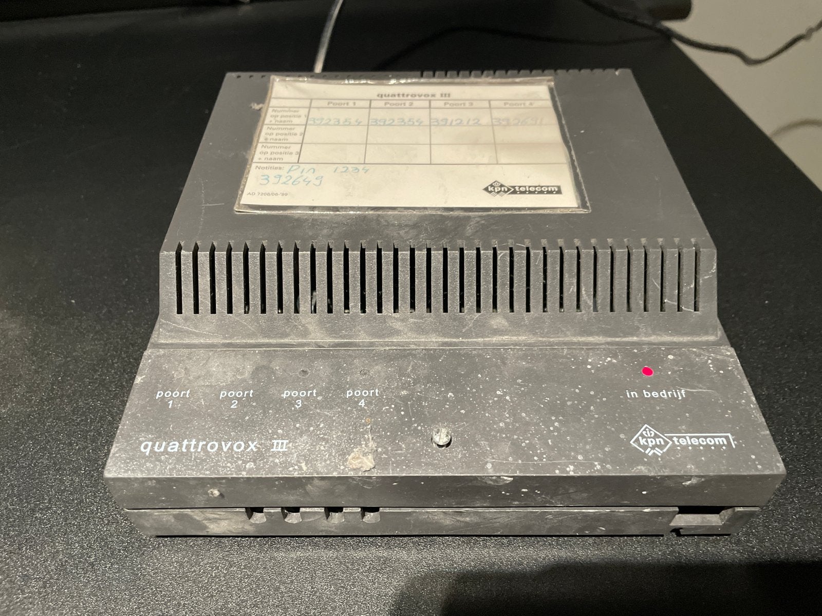 KPN Telecom Quattrovox III - Vintage Telecommunicatie, Ophalen of Verzenden, Gebruikt