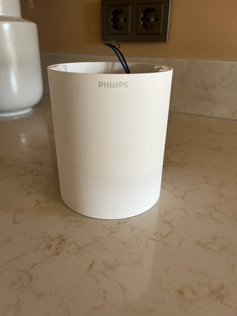 6x Philips Pillar opbouwspot – wit – GU10 – gebruikt, Ophalen, Gebruikt, GU10, Opbouwspot