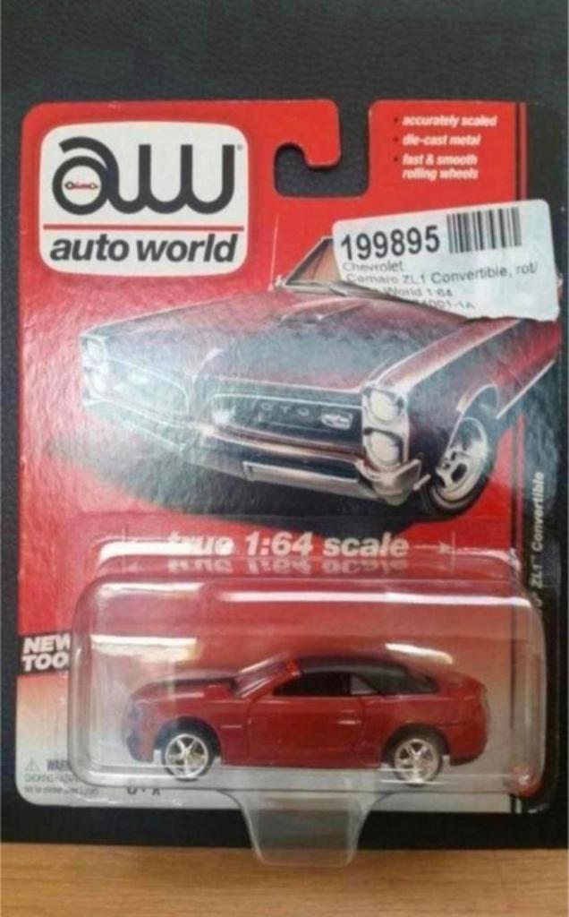 Auto World Chevrolet Camaro ZL1 Convertible 1:64 – sealed, Hobby en Vrije tijd, Modelauto's | 1:87, Ophalen of Verzenden, Nieuw