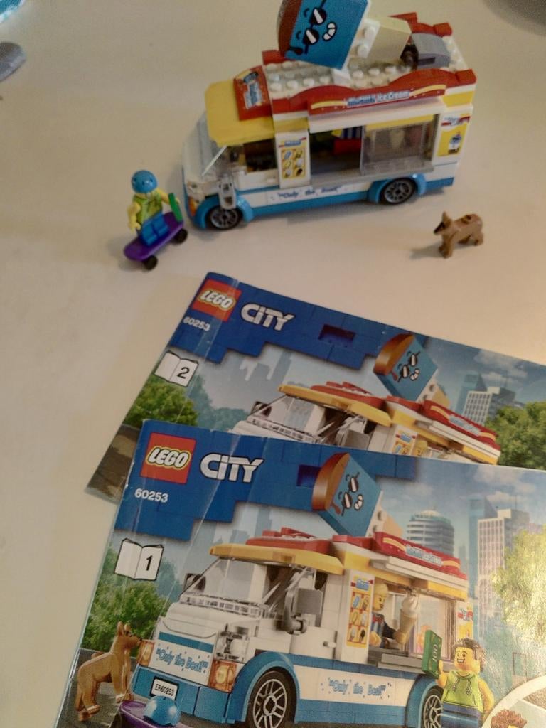 Lego City IJscowagen 60253 met instructies en figuren, Compleet, City, Lego, Ophalen of Verzenden