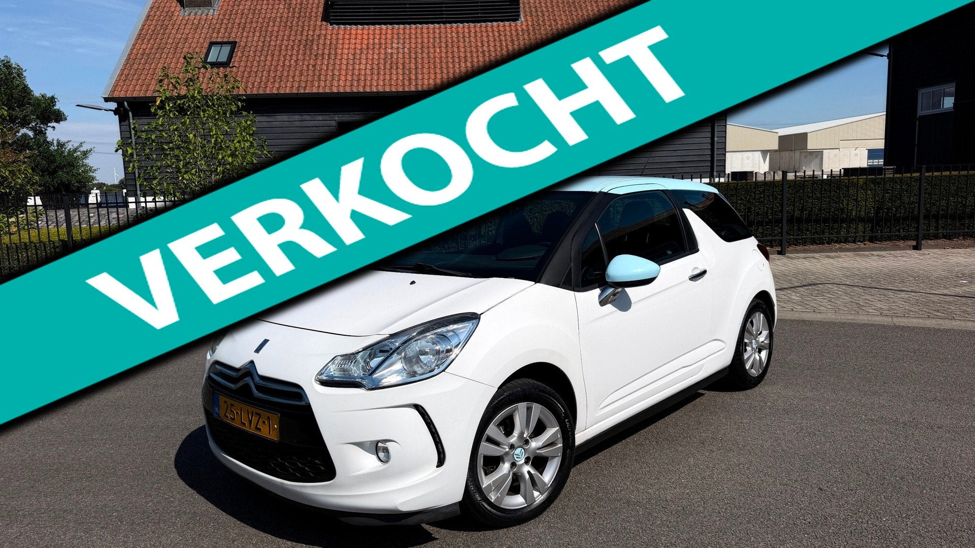 Citroen DS3 1.4 Chic AIRCO LM VELGEN APK-8-2027, Voorwielaandrijving, Stof, Zwart, Wit