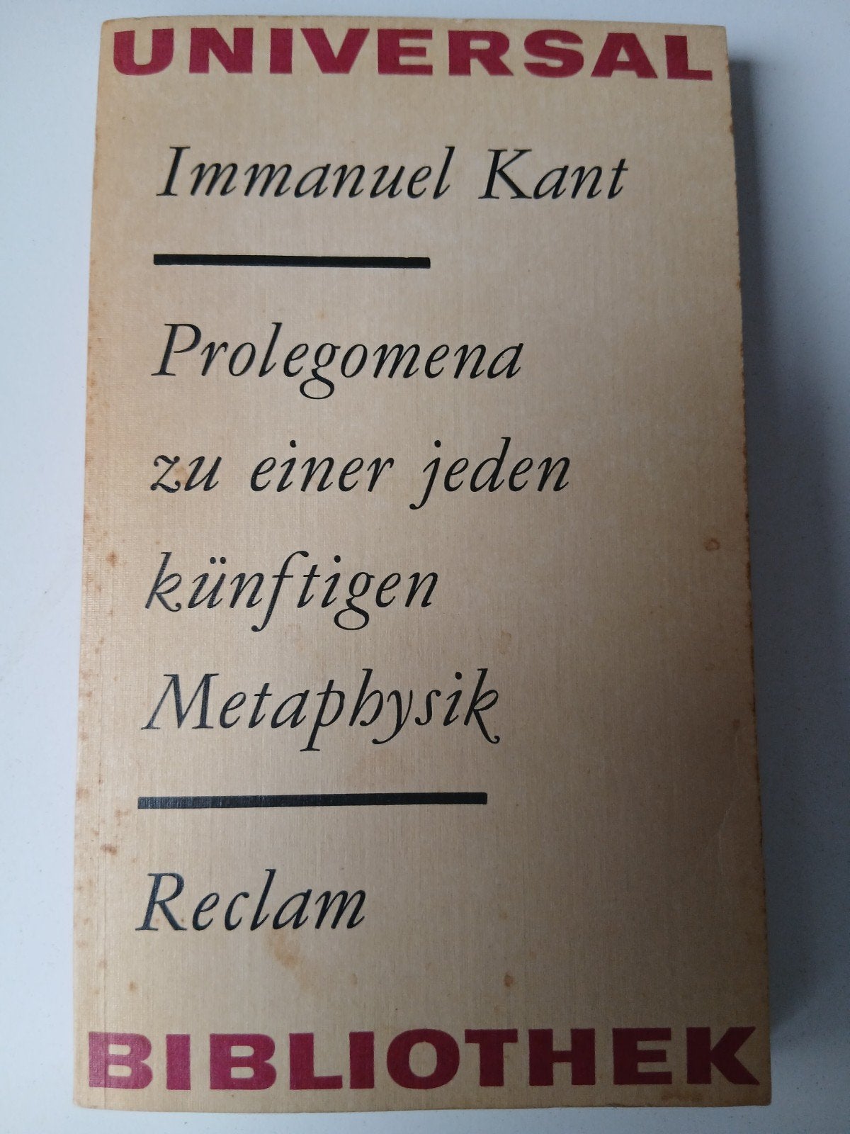 Immanuel Kant - Prolegomena zu einer jeden künftigen Metaphy, Ophalen of Verzenden, Gelezen, Metafysica of Natuurfilosofie, Immanuel Kant