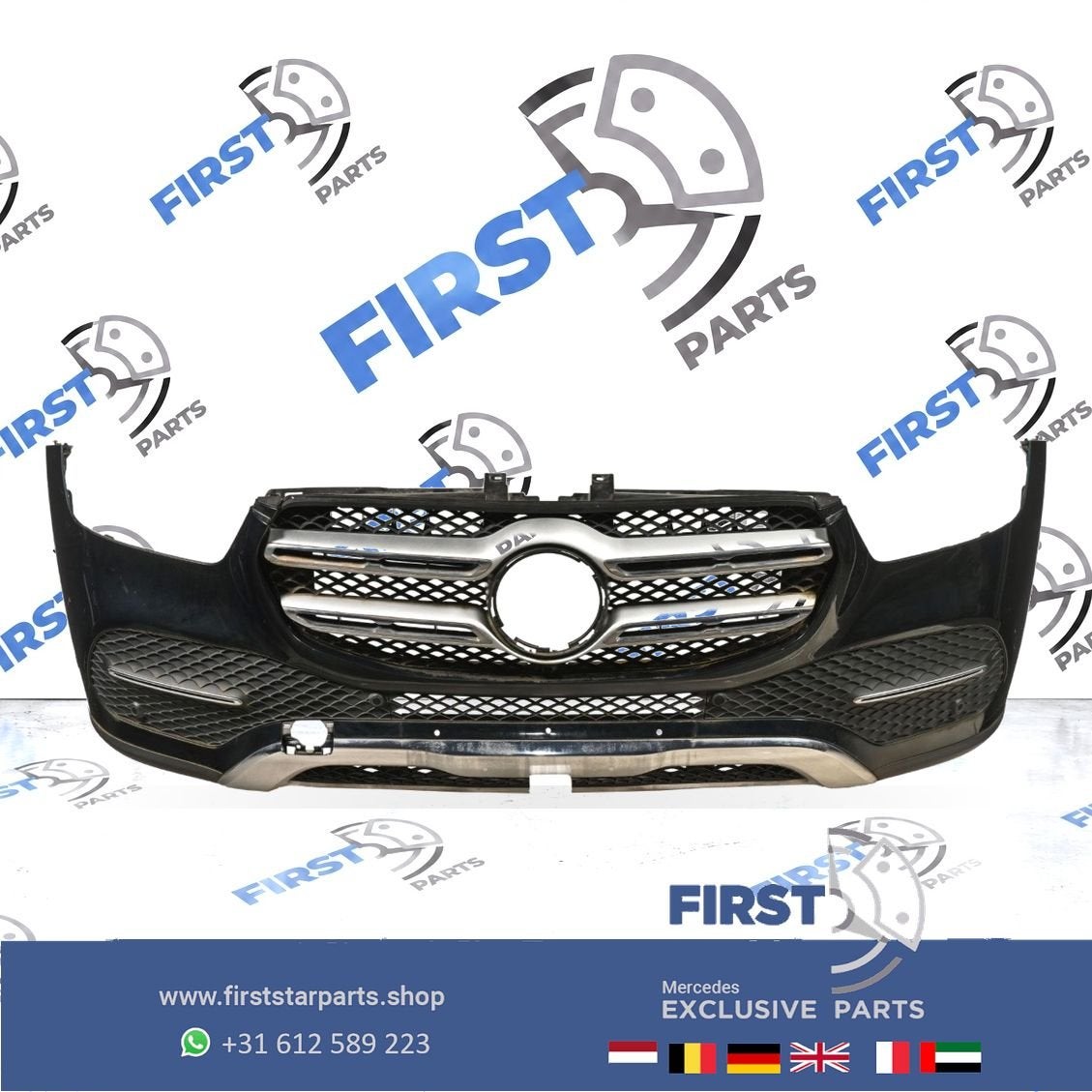 W167 GLE BUMPER V167 C167 A1678806500 COMPLETE VOORBUMPER ZW, Gebruikt, -, Voor, Ophalen of Verzenden
