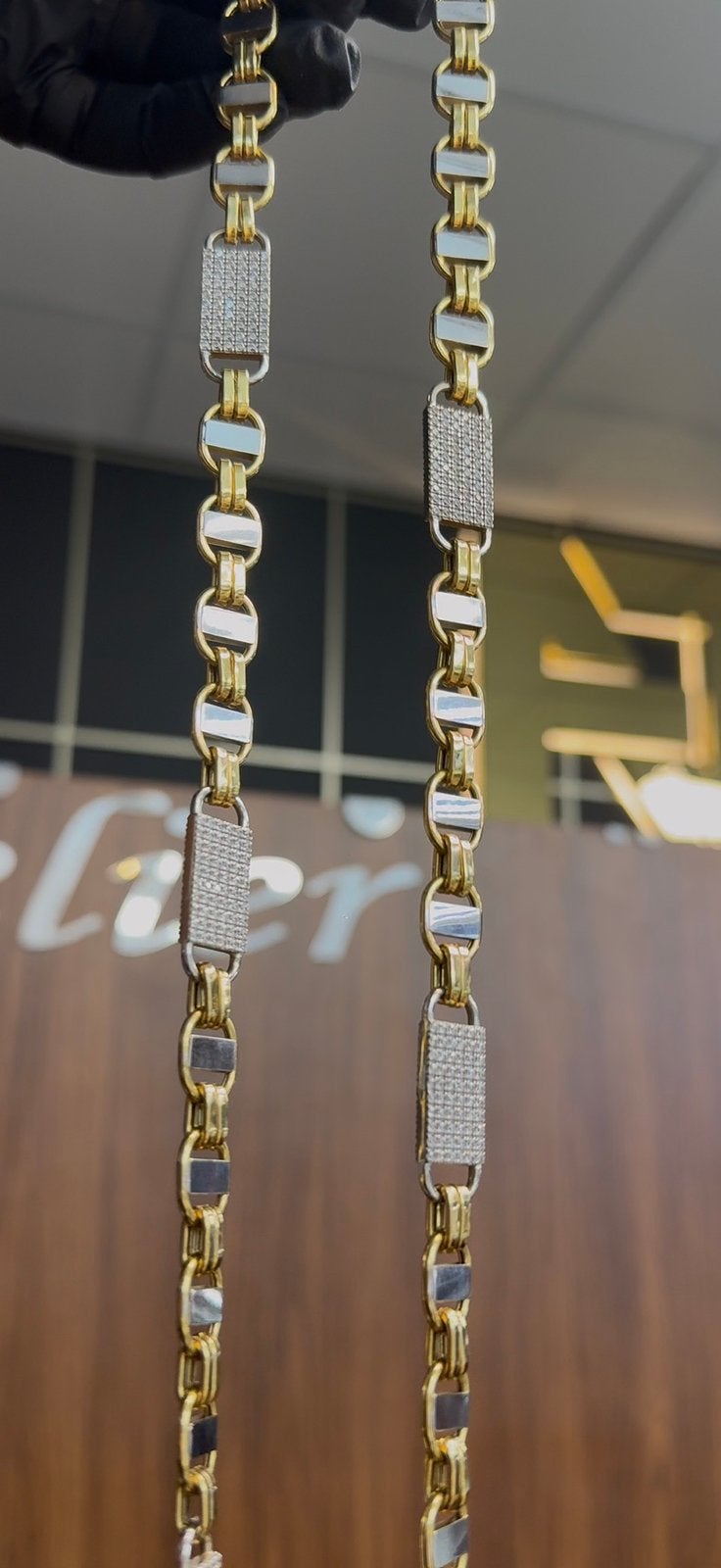 Prachtige 18 karaats gouden Kingsley burgermeester ketting, Sieraden, Tassen en Uiterlijk, Kettingen, Ophalen of Verzenden, Goud