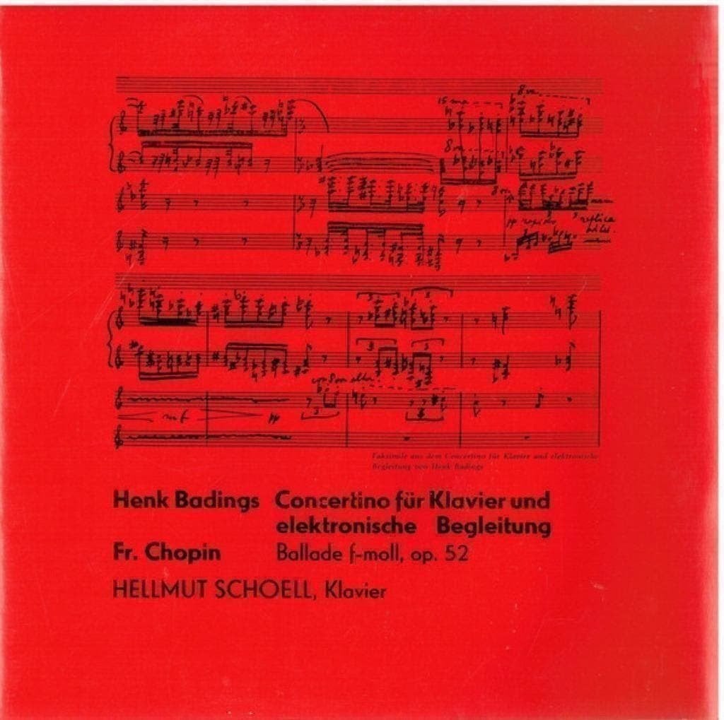 Henk Badings Chopin Hellmut Schoell Klavier und Elektronisch, Kamermuziek, Ophalen of Verzenden, Zo goed als nieuw, 12 inch