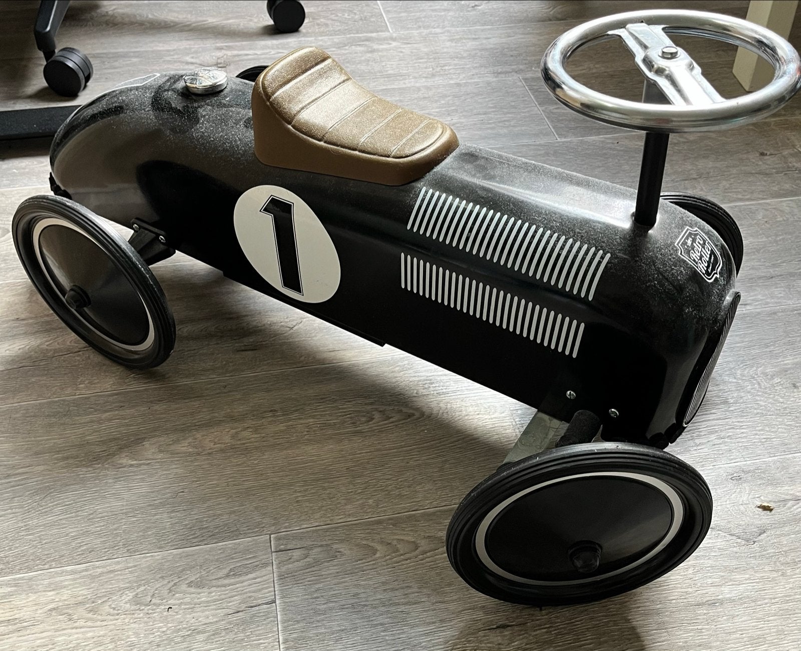 T.e.a.b. Retro Roller Loopauto Zwart - Vintage Design, Ophalen, Gebruikt, Loopvoertuig