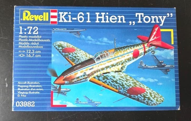 Revell Ki-61 Hien „Tony” 1:72, Hobby en Vrije tijd, Modelbouw | Vliegtuigen en Helikopters, 1:72 tot 1:144, Revell, Ophalen of Verzenden