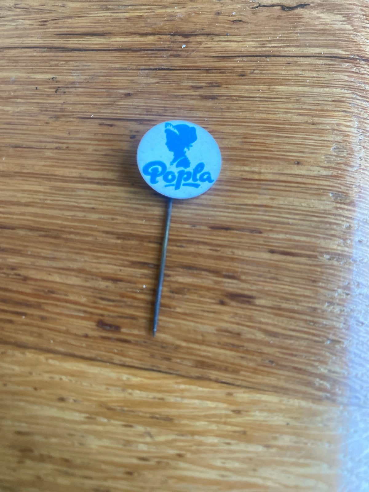 Vintage Popla Speldje/Pin - Figuurtje, Ophalen of Verzenden, Gebruikt, Figuurtje, Speldje of Pin