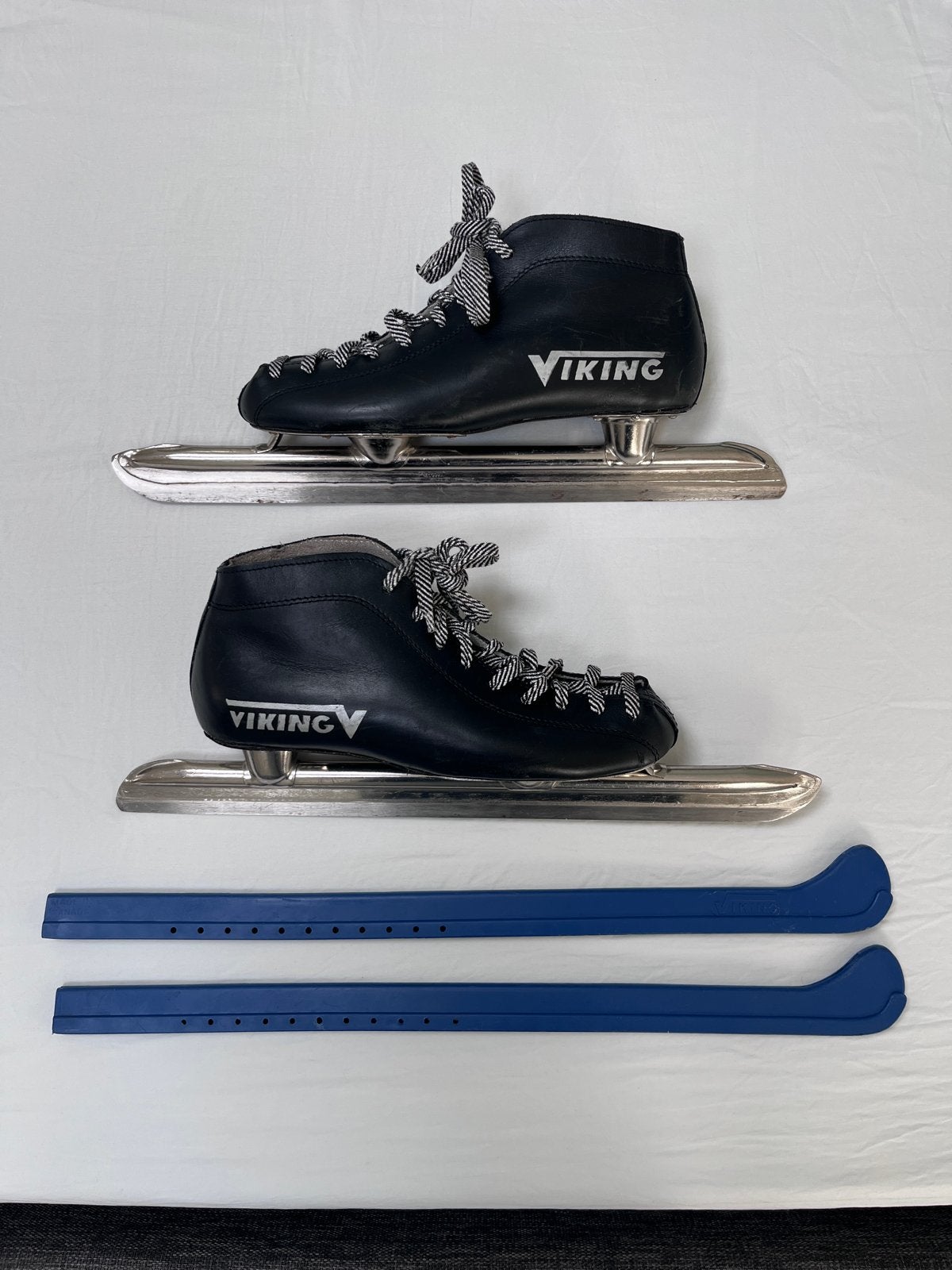 Viking leren lage noren / schaatsen zwart maat 39, Viking, Gebruikt, Ophalen of Verzenden, Noren