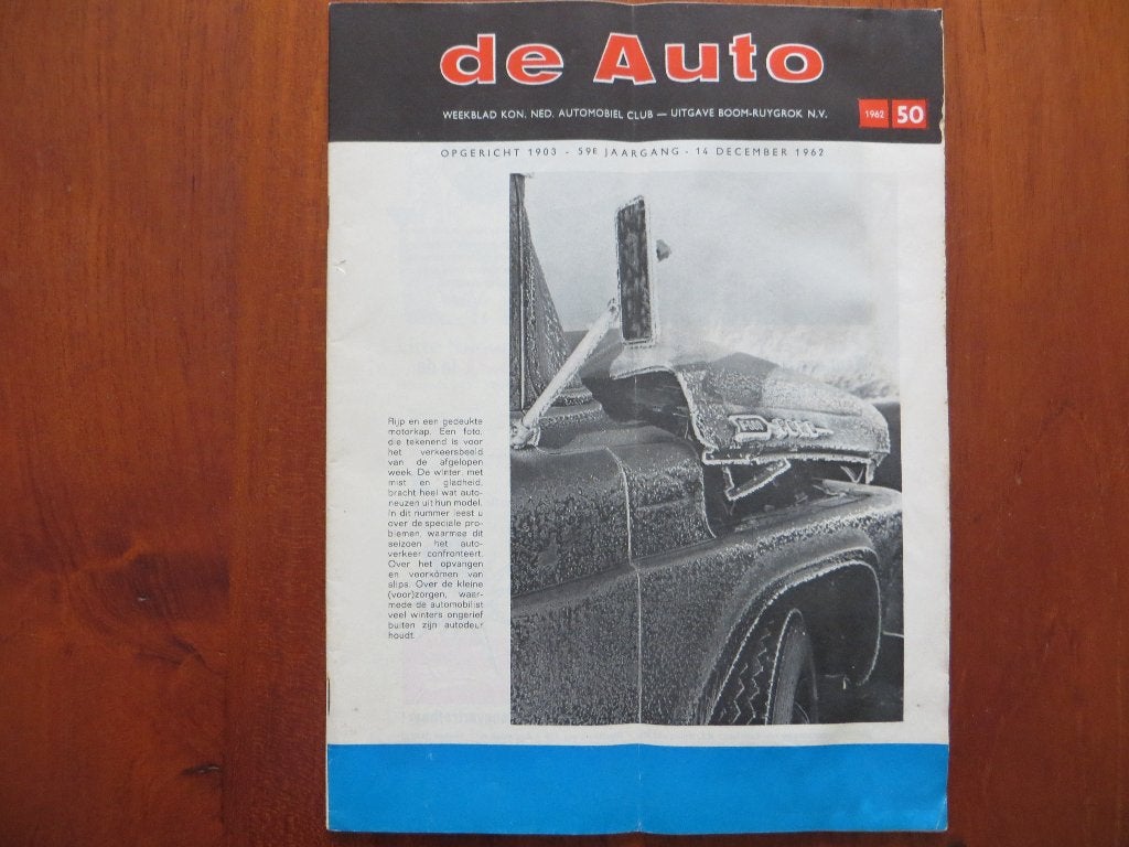 De Auto 50 1962 Auto-EHBO bij winterkou, Scaldia Diesel, ABS, Ophalen of Verzenden, Overige merken