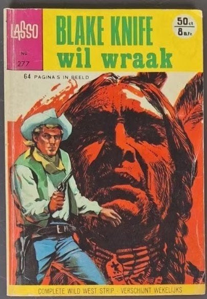 Blake Knife wil wraak - Lasso serie - nr 277, Boeken, Eén stripboek, Ophalen of Verzenden, Gelezen