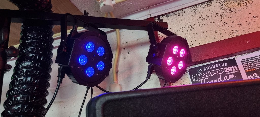 Lichtset ADJ Tripar Profile Plus - Ayra Controller, Ophalen, Zo goed als nieuw, Licht, Geluidgestuurd