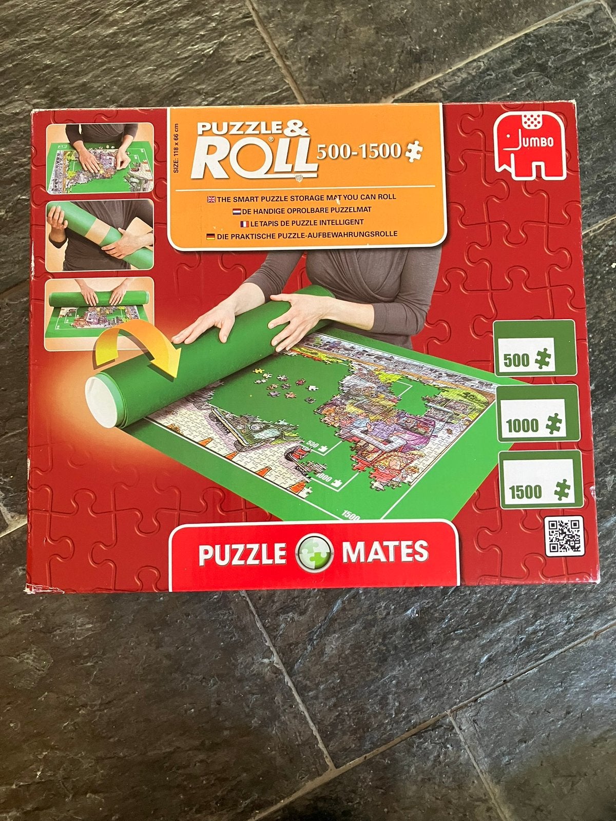 Jumbo Puzzle & Roll 500-1500 stukjes, puzzelmat TOTAAL, Ophalen of Verzenden, Zo goed als nieuw