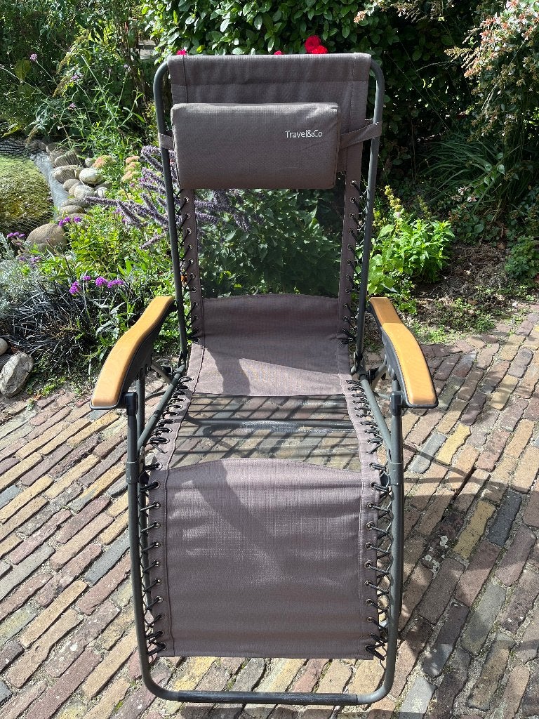 2 Relaxstoelen van ANWB, Ophalen, Zo goed als nieuw, Textileen, Inklapbaar
