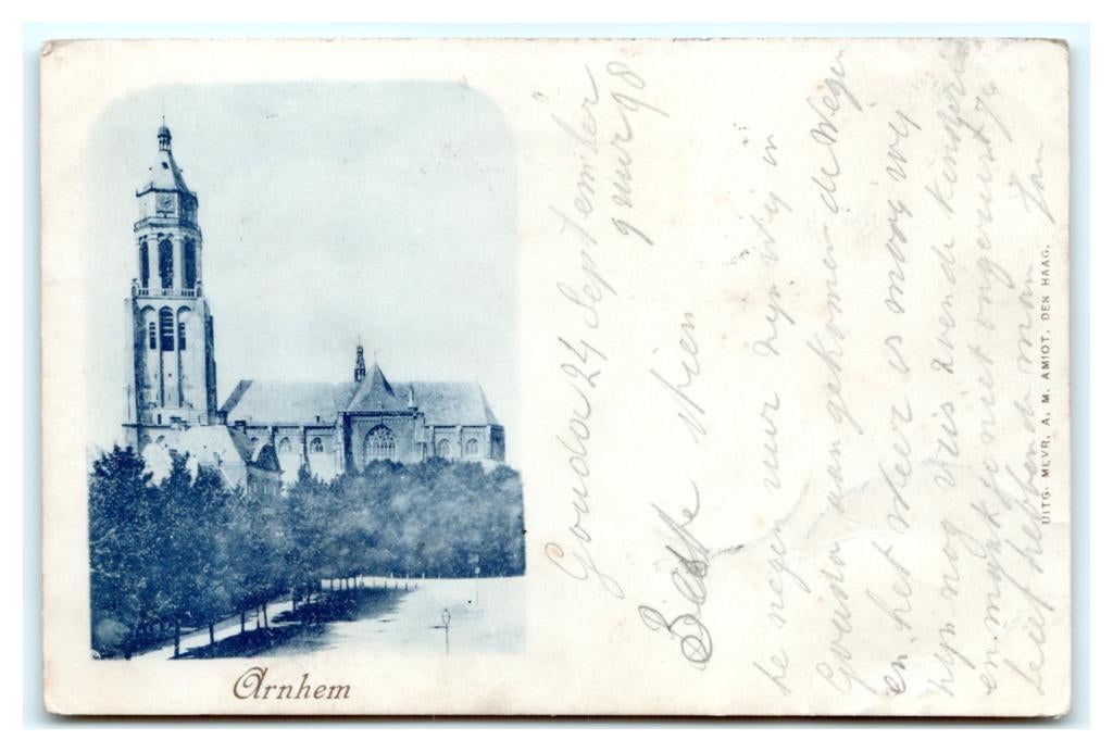 Arnhem, Verzamelen, Ansichtkaarten | Nederland, Gelopen, Gelderland, Voor 1920, Verzenden