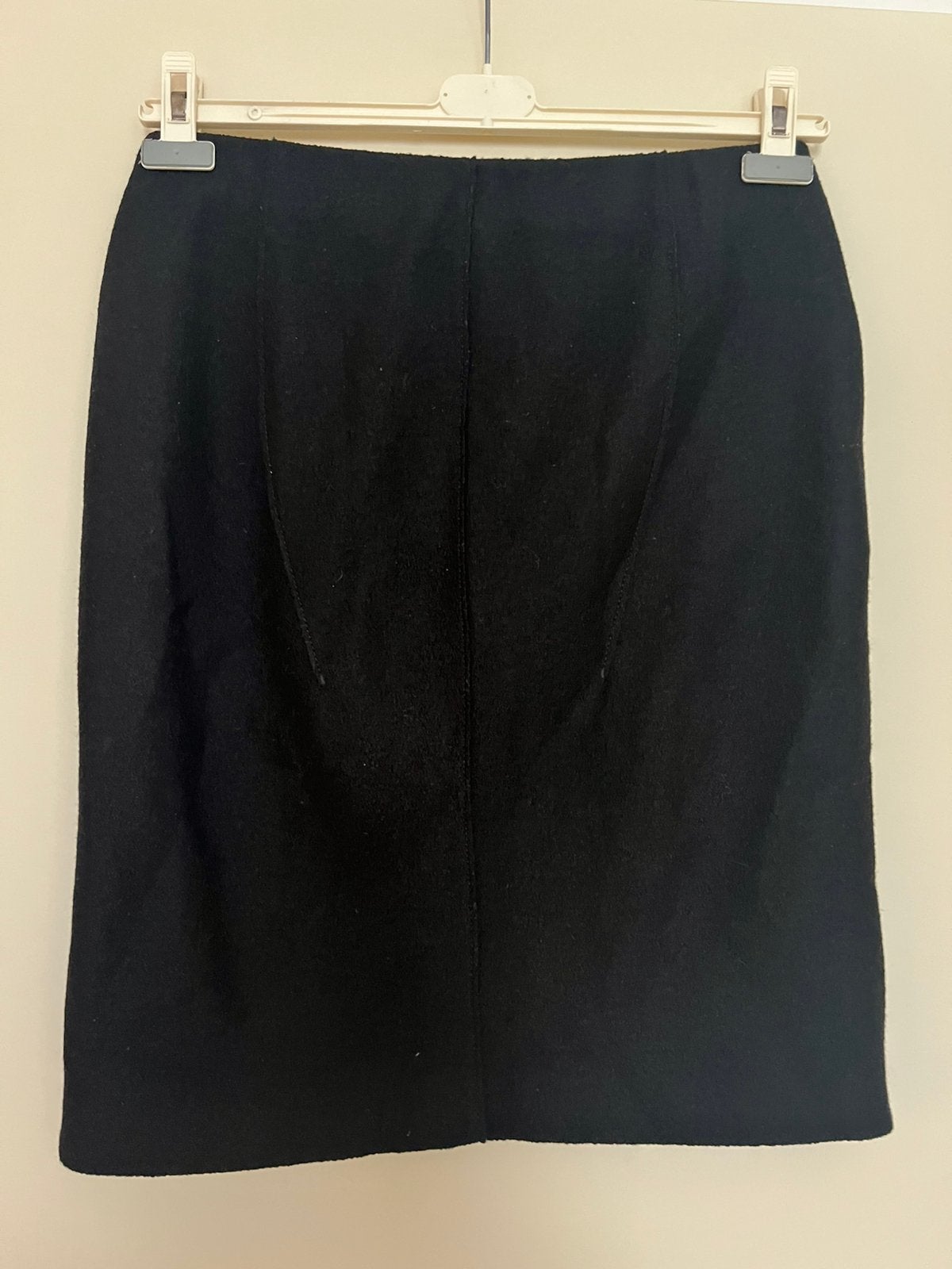 Marccain zwarte wollen rok/ elastische taille / maat N4, Maat 38/40 (M), Verzenden, Zwart, Zo goed als nieuw