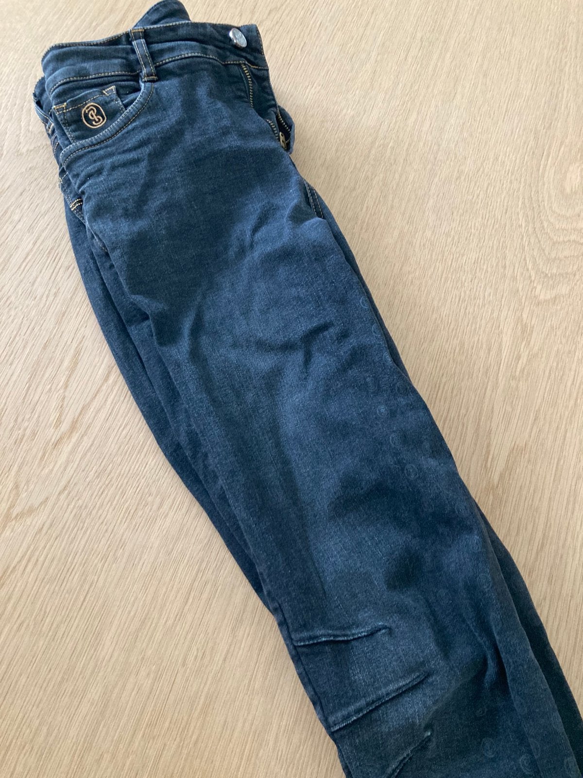 PS of Sweden Maggie denim rijbroek full seat zwart 38 €29, Dieren en Toebehoren, Paardrijkleding, Overige typen, Ophalen of Verzenden