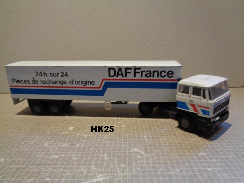 lion daf 2800 met euro trailer daf france, Verzenden, Zo goed als nieuw, Bus of Vrachtwagen, Lion Toys