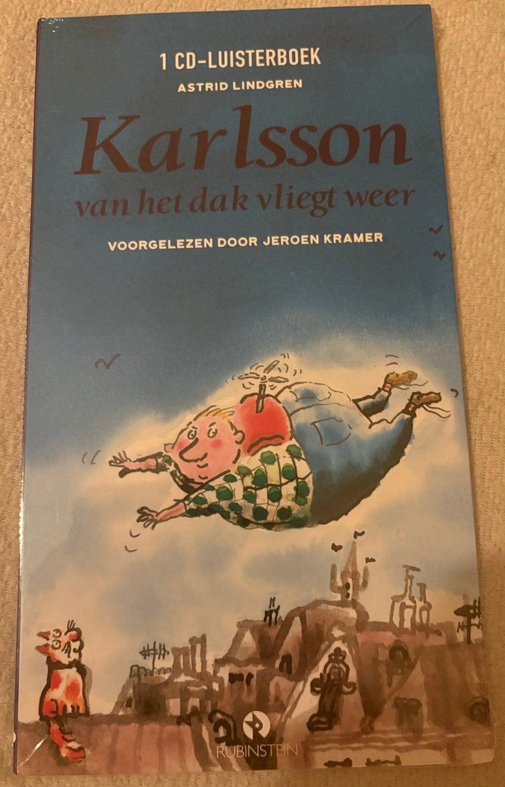 Luisterboek;Astrid Lindgren, Karlson van het dak vliegt weer, Boeken, Kind, Cd, Astrid Lindgren, Ophalen of Verzenden