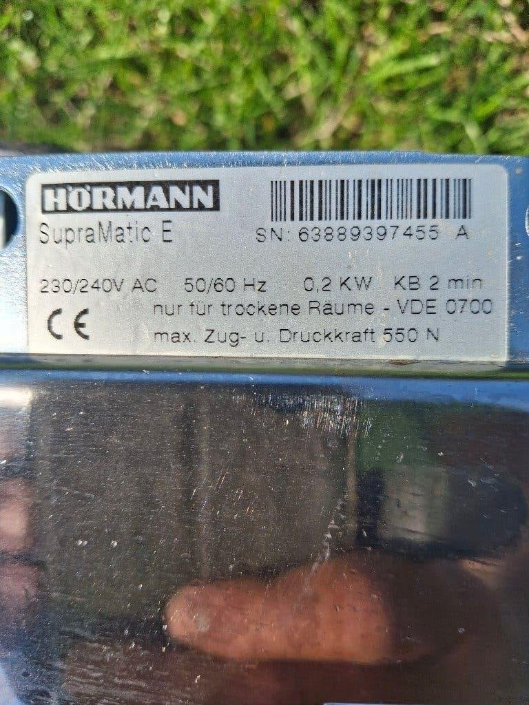Hormann Motor met rails voor elektrische garagedeur., Ophalen, Gebruikt, Garagedeur, Metaal