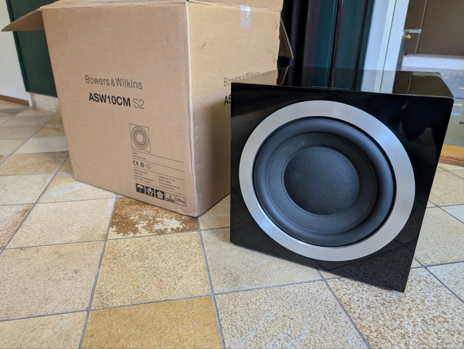 Bowers en Wilkins ASW10CMS2 500 Watt, Audio, Tv en Foto, Ophalen of Verzenden, Zo goed als nieuw, Subwoofer, Bowers & Wilkins (B&W)