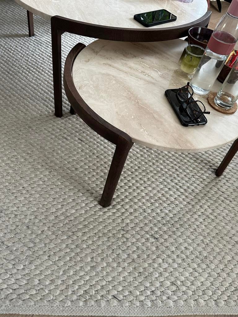 Stijlvol crèmekleurig Bolia vloerkleed 170x240, Ophalen, 150 tot 200 cm, 200 cm of meer, Zo goed als nieuw