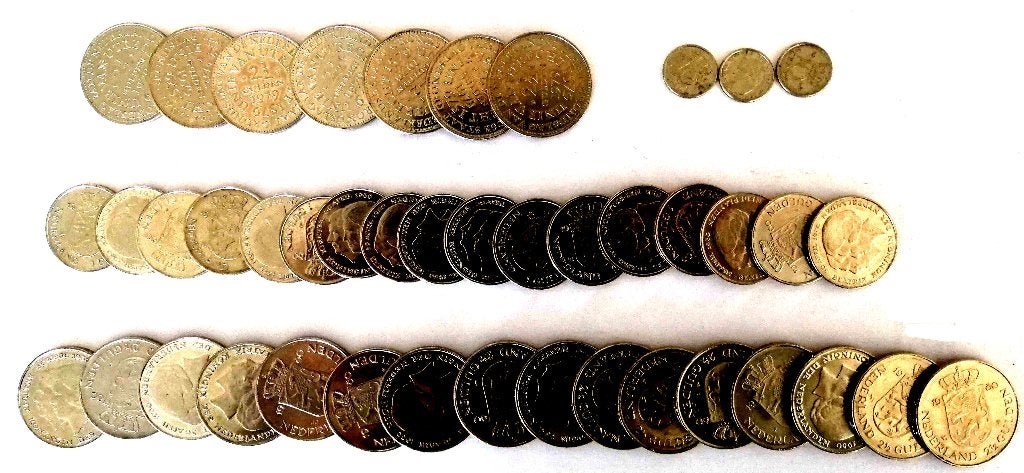guldens knaken dubbeltjes, Verzenden, Koningin Juliana, 10 cent, Setje