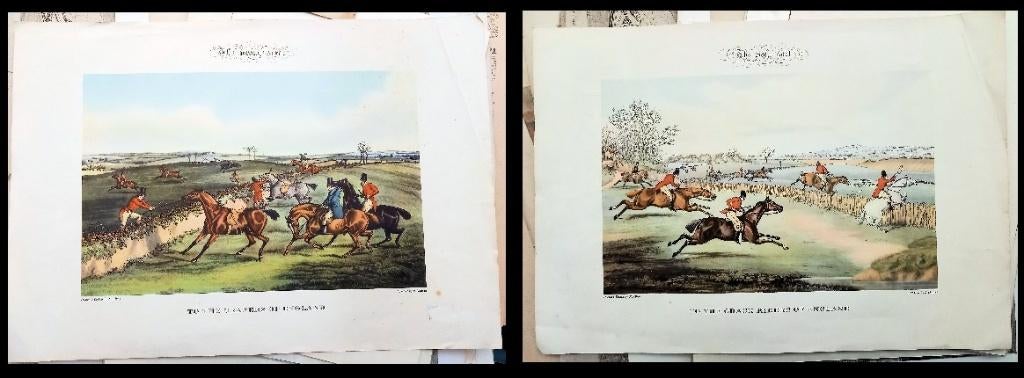 Aquatinten 2x H. Alken, Antiek en Kunst, Ophalen of Verzenden, Ets