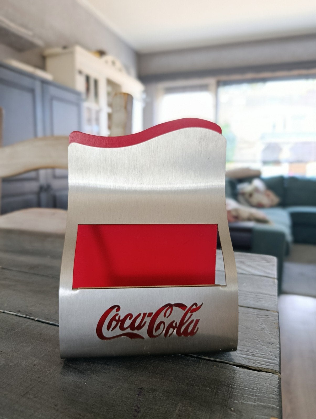 Coca Cola menukaarthouder met menuboekje, Ophalen of Verzenden, Gebruikt, Gebruiksvoorwerp