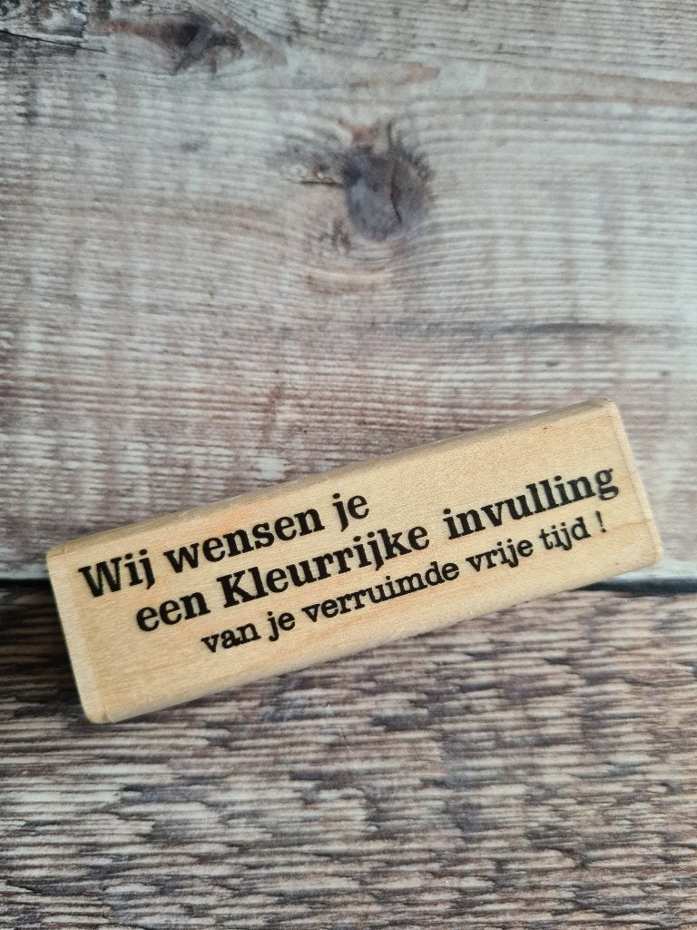 Ludiec Different Colors stempel Kleurrijke Invulling NIEUW, Hobby en Vrije tijd, Stempelen, Ophalen of Verzenden, Nieuw, Houten stempel